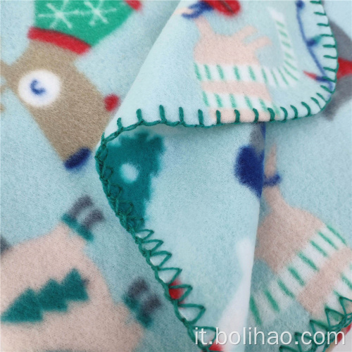 Coperta pile polare a doppio pennello di alta qualità per la coperta da picnic impermeabile in pile del bambino